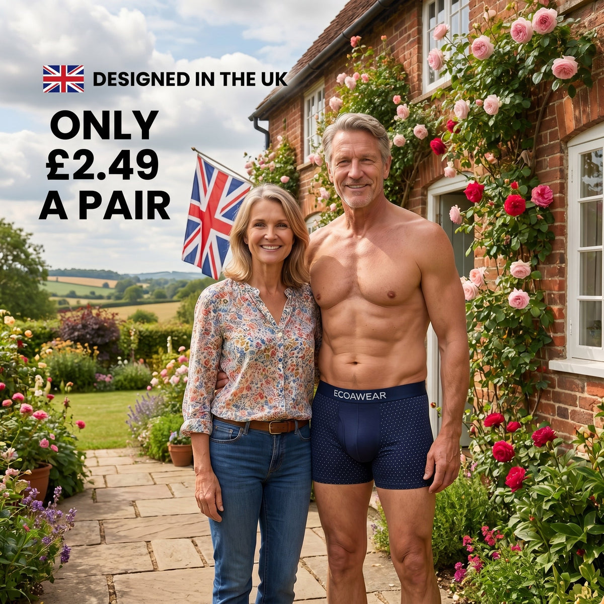 Lifestyle image with boxer briefs